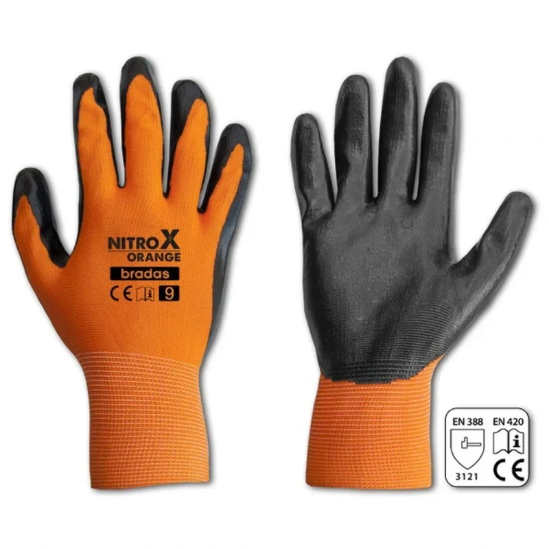 Rukavice pracovní Nitrox polyester nitryl vel.9