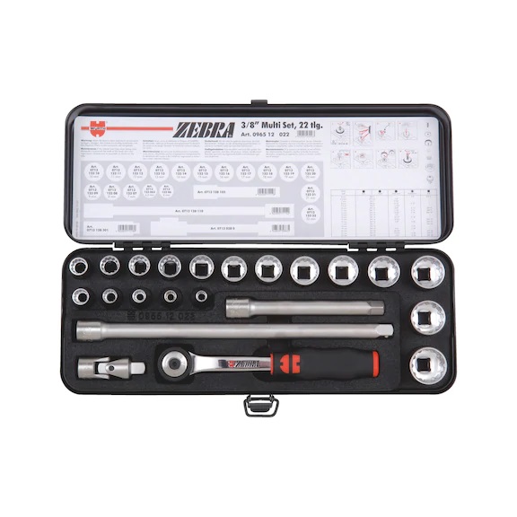 WURTH GOLA SADA NÁSTRČNÝCH KLÍČŮ 3/8" 22 ks