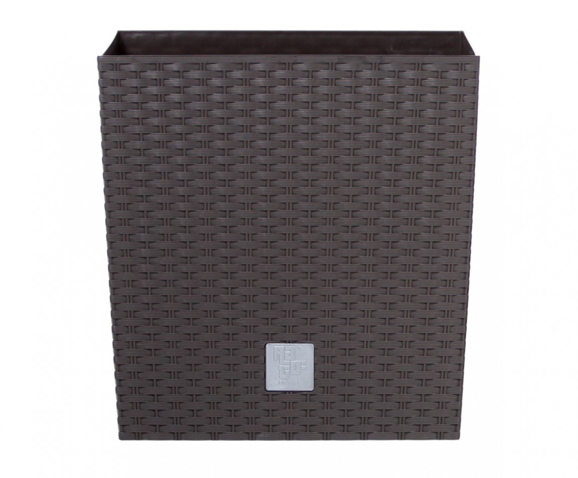 Prosperplast 12487 Květináč RATO LOW 40 cm, tmavě hnědý