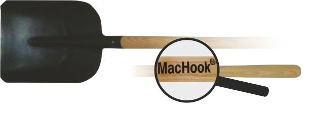MacHook lopata stájová s násadou 130 cm černá