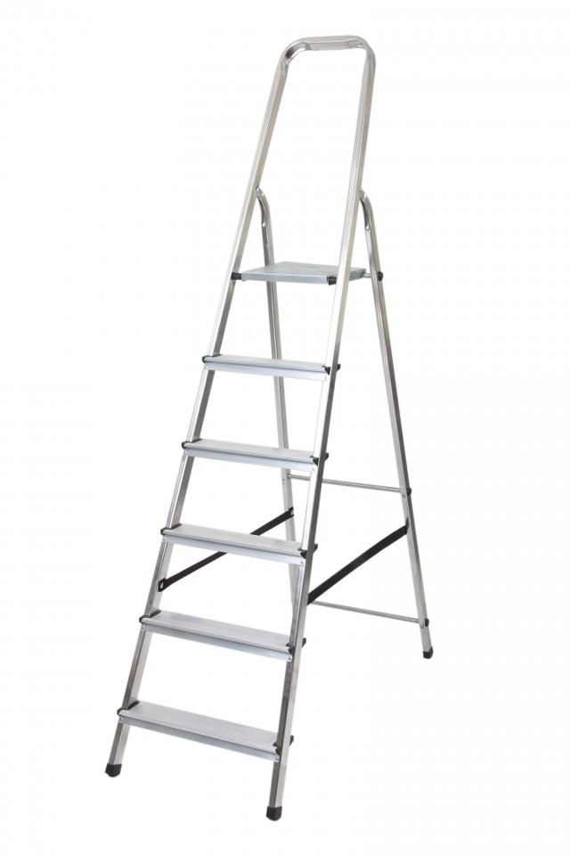 J.A.D. Tools 7351 Schůdky hliníkové 1x6 jednostranné s madlem