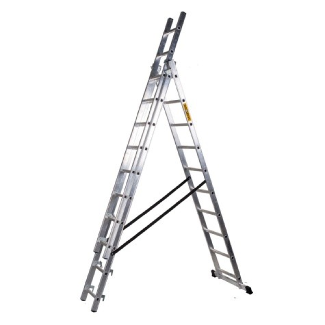 J.A.D. Tools 7800 Žebřík 3x6 trojdílný 6 příček, výsuvný