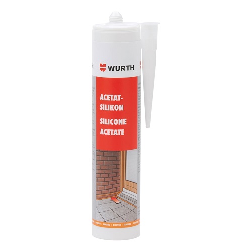 WURTH Acetátový silikon 310 ml šedý