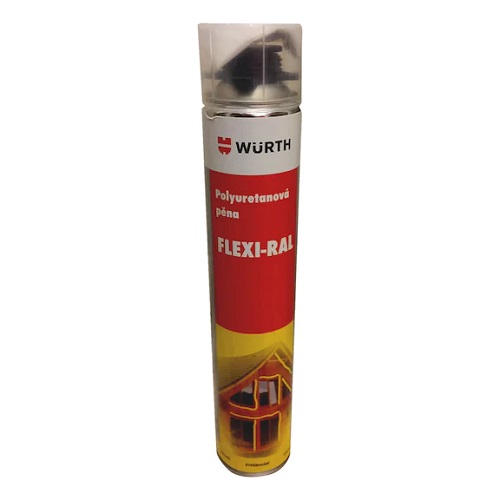 WURTH 1K pěna do pistole PU FLEXI-RAL 750 ml