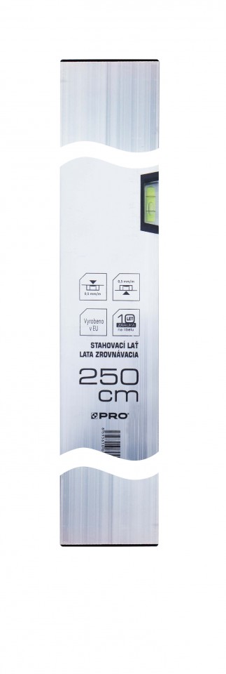 JAD Stahovací lať 250 cm, 1 libela