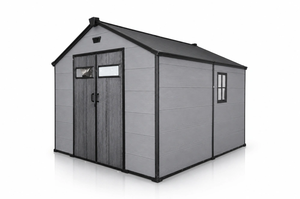 Garlist ZDP-03 Zahradní plastový domek 245 × 245 cm (6 m²) šedý