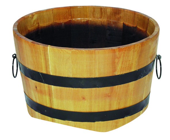 J.A.D. Tools 5965 Květináč dřevěný kulatý (dub) 30x50 cm