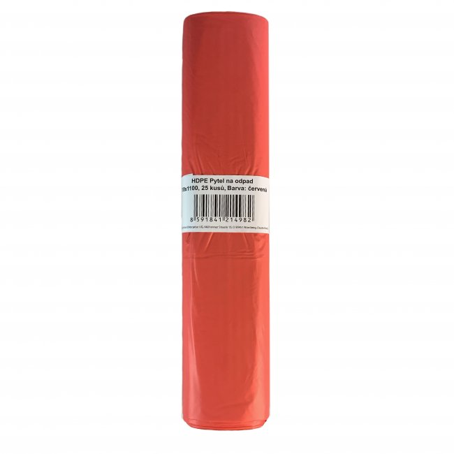 Maxpack Pytle na odpad červené 120L - 70 x 110 cm - 25ks (40mic)