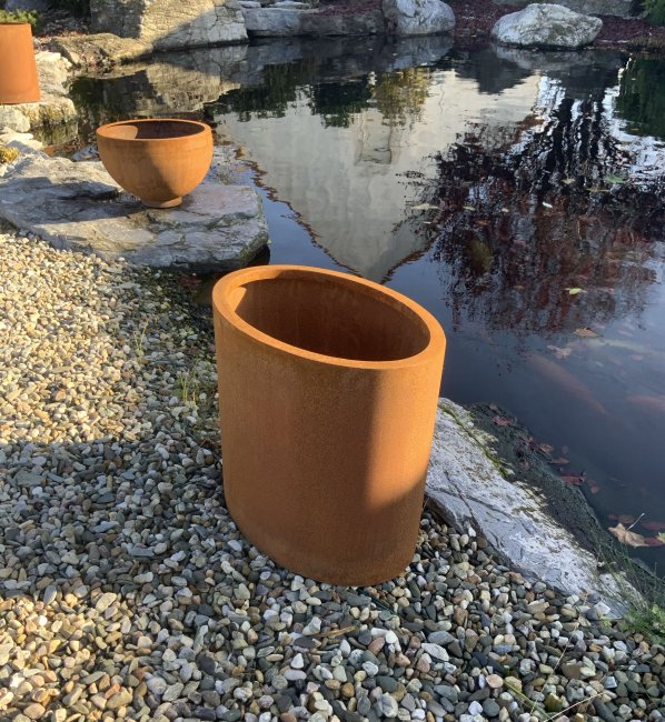 Max Cortenový květináč oválný 40 x 60 x 50 cm