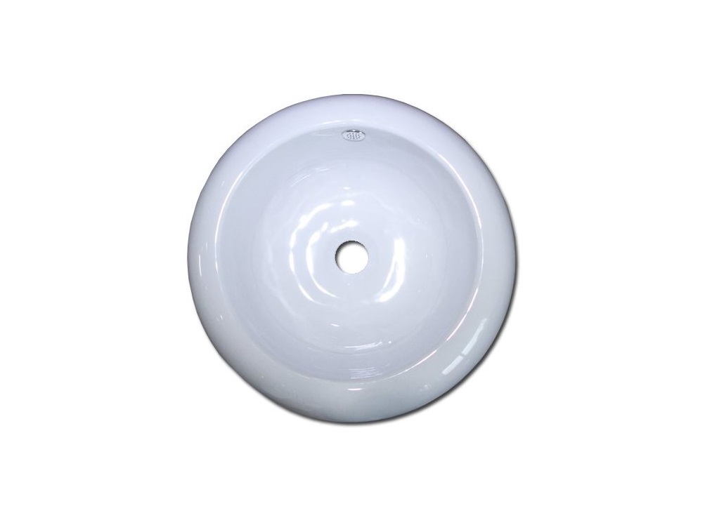 Maxwhite 8130 LIGNANO Umyvadlo keramické kulaté na desku 42x42x19cm