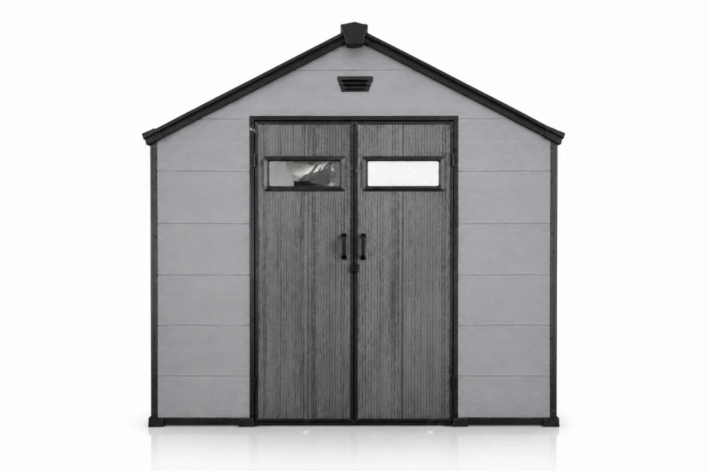 Garlist ZDP-03 Zahradní plastový domek 245 × 245 cm (6 m²) šedý