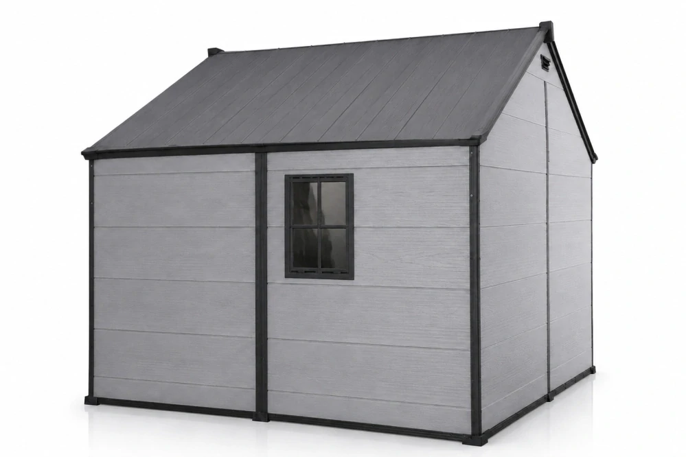 Garlist ZDP-03 Zahradní plastový domek 245 × 245 cm (6 m²) šedý