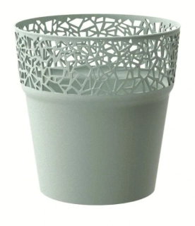 PROSPERPLAST Květináč s krajkou TREE šalvěj 14,5 cm
