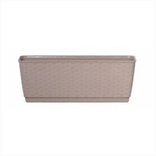 PROSPERPLAST Truhlík s miskou RATOLLA CASE mocca 88,1cm