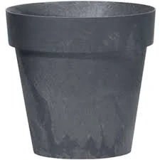 PROSPERPLAST Květináč CUBE BETON EFFECT antracit 40cm