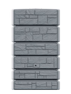 PROSPERPLAST Sud na dešťovou vodu TOWER STONE světle šedý 500l