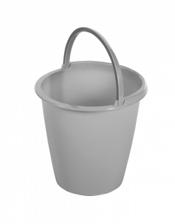vědro plastové 8 l šedé